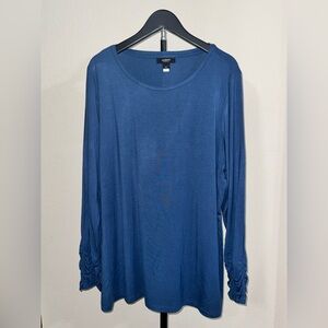 Alfani Long Sleeve Blue Women's Top
